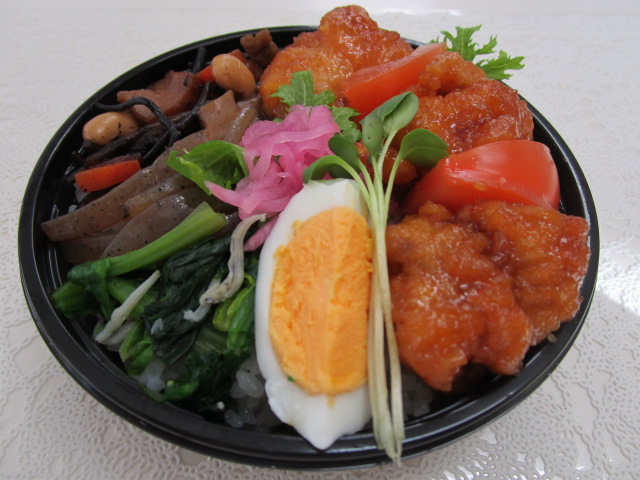 鶏甘酢丼