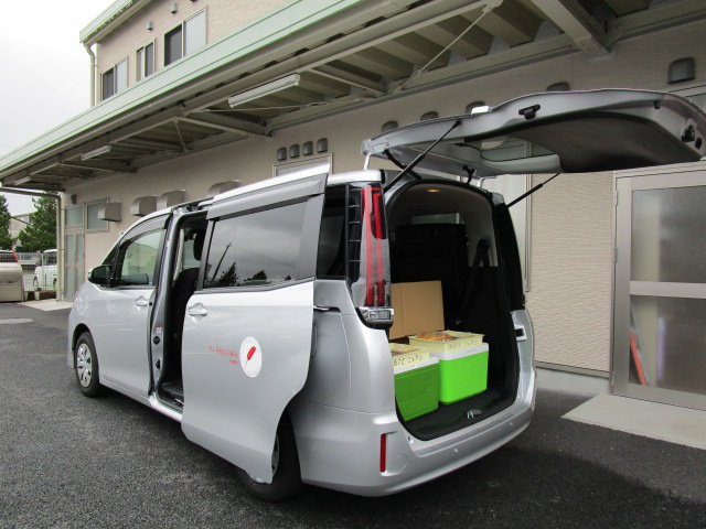荷物を積んだところ２