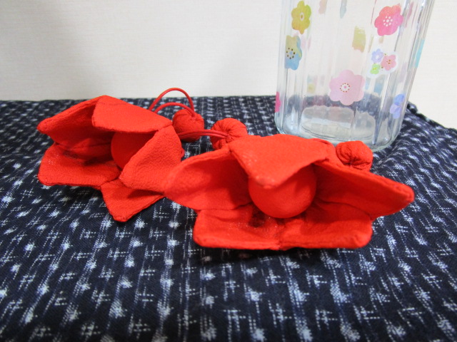 ちりめんで作ったほおずき