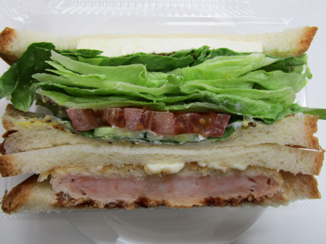 エビカツと野菜サンド