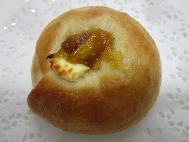 手作りいちじくジャムのベーグル
